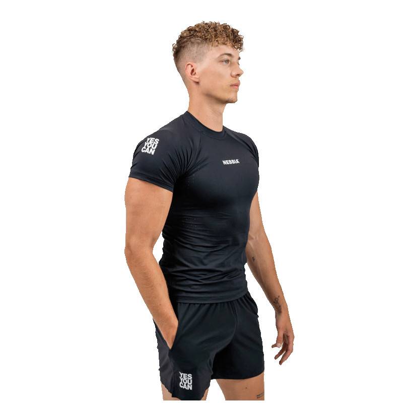 Compression Sports T-shirt Nebbia  PERFORMANCE 339 black