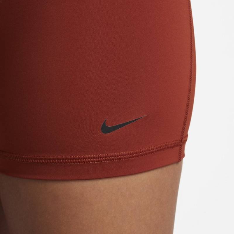 Woman functional Shorts Nike Pro rugged - orange/black (délka 5 palců)