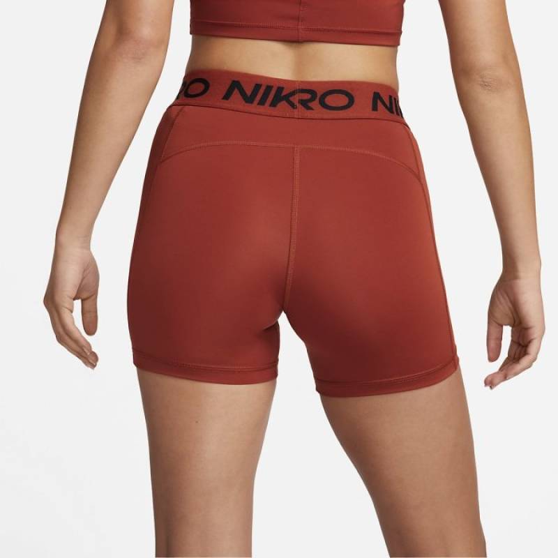 Woman functional Shorts Nike Pro rugged - orange/black (délka 5 palců)