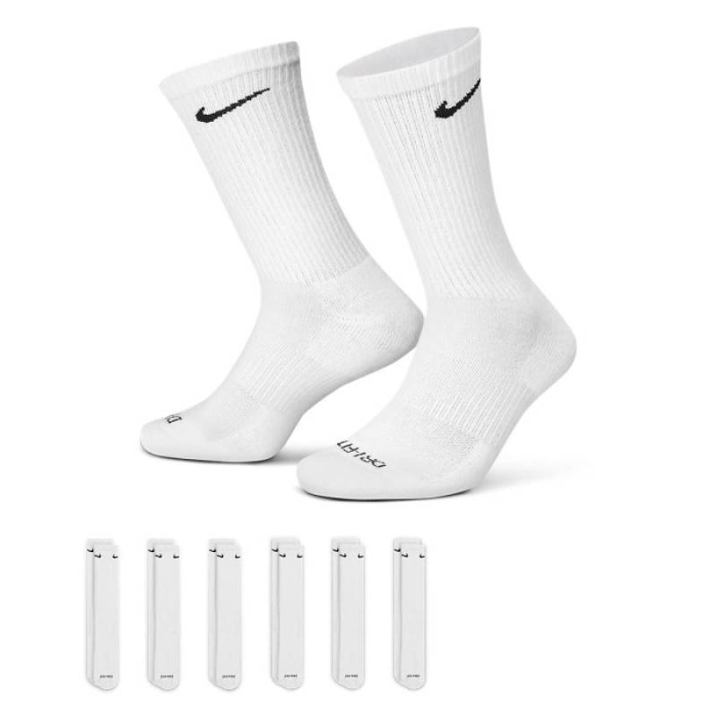 Training socks Nike Everyday Plus Cushion Crew (6 pairs) - white