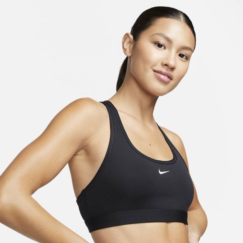 Woman Bra Nike Swoosh - black