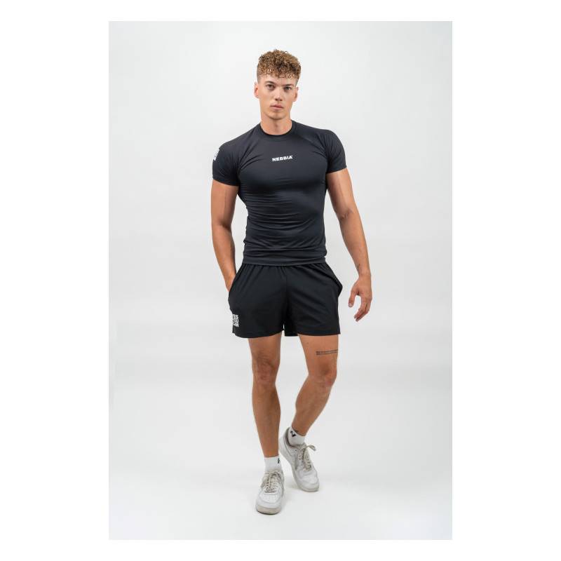 Man Shorts Relaxed-fit Black - NEBBIA