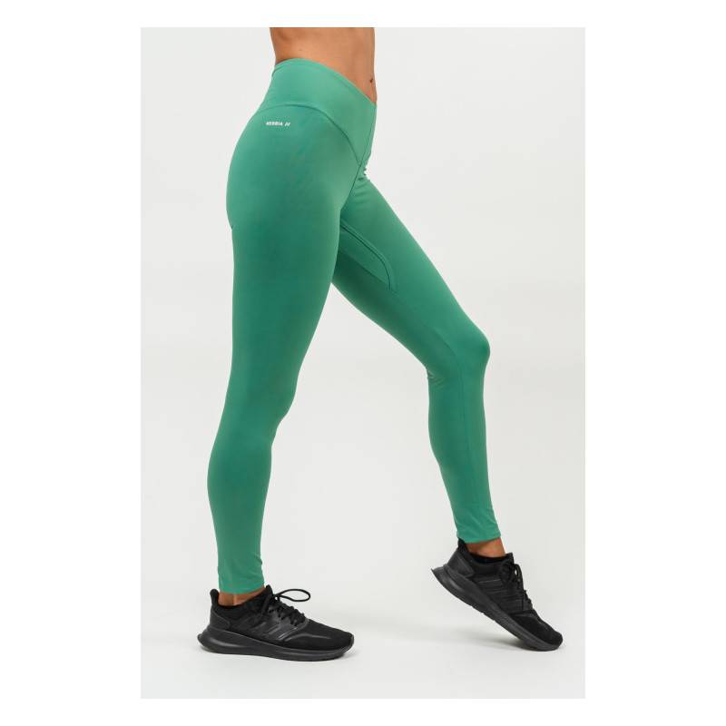 High waisted leggings ELEVATED NEBBIA - green