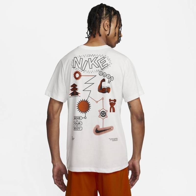 Man T-Shirt Nike One more - white