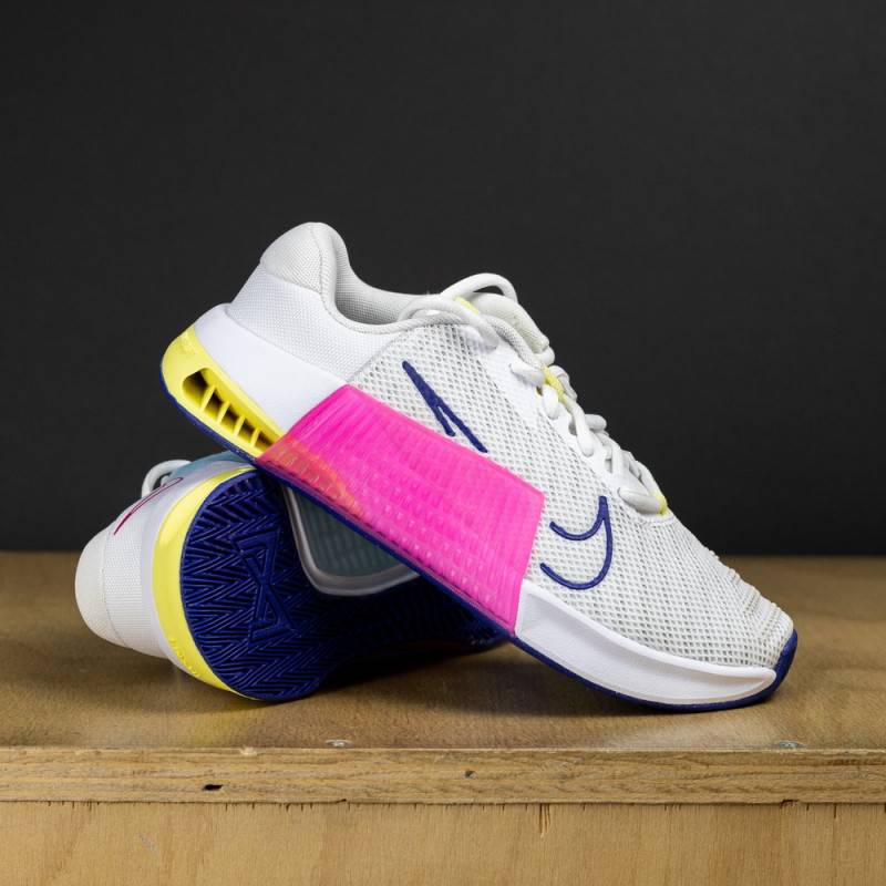 Woman Shoes for CrossFit Nike Metcon 9 - WHITE/WHITE-DEEP ROYAL BLUE-FIERCE PINK