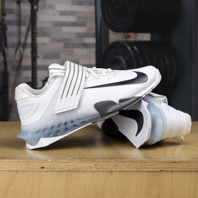 Vzpěračské boty Nike Savaleos - White/Black-Iron Grey