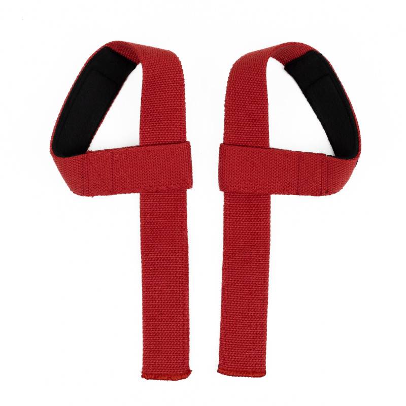 Lifting straps WORKOUT (closed loop) - red