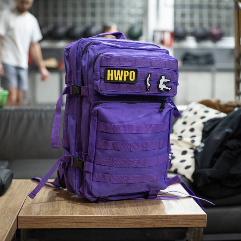 Fitness backpack WORKOUT - purple