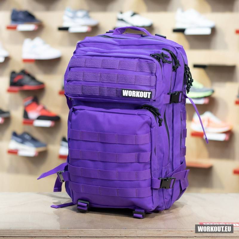 Fitness backpack WORKOUT - purple