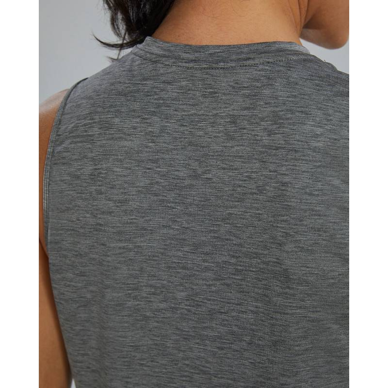 Woman crop top TYR ClimaDry - grey