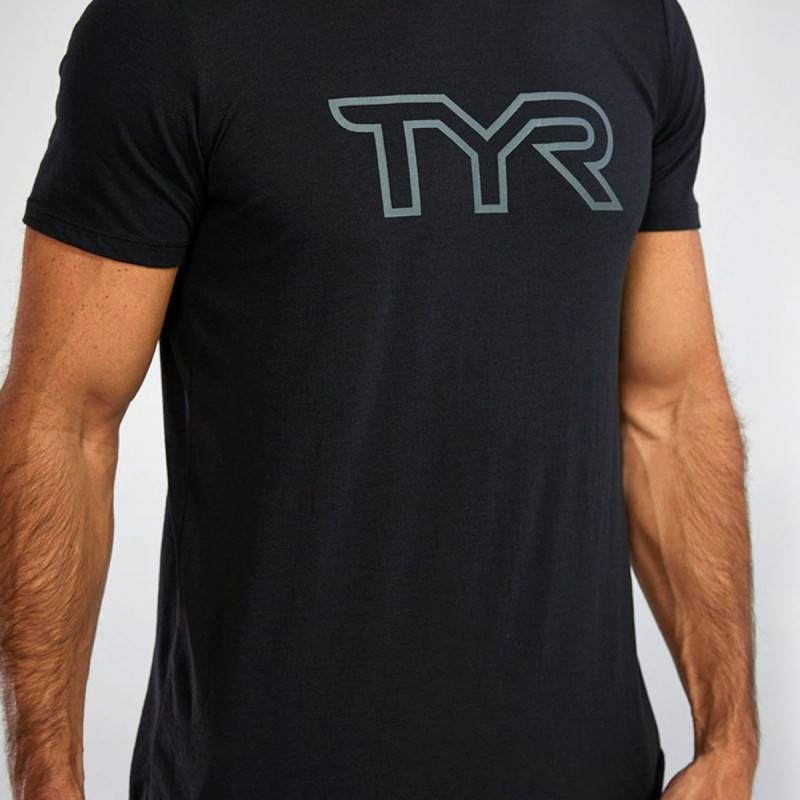 Man T-Shirt Tyr Lightweight Tri Blend Tech Tee - black