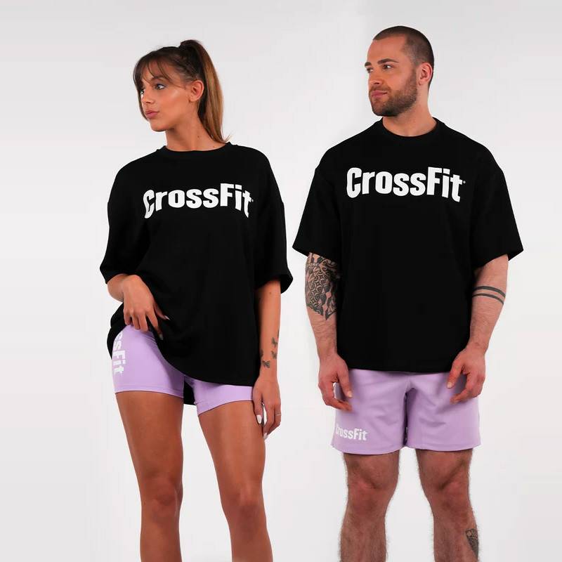 Unisex tričko CrossFit Smurf oversized Northern Spirit černé