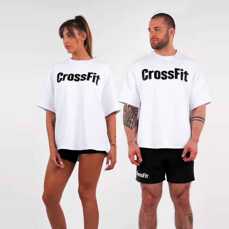 Unisex T-Shirt CrossFit Smurf oversized Northern Spirit alabaster