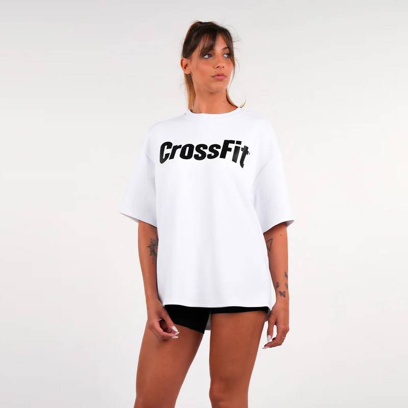 Unisex T-Shirt CrossFit Smurf oversized Northern Spirit alabaster