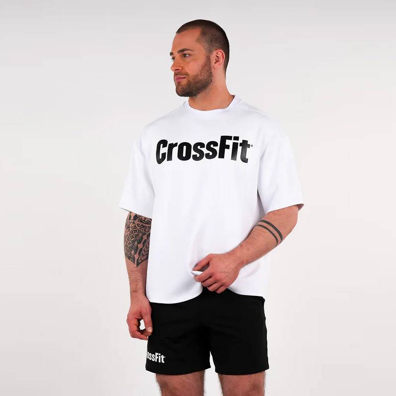 Unisex T-Shirt CrossFit Smurf oversized Northern Spirit alabaster