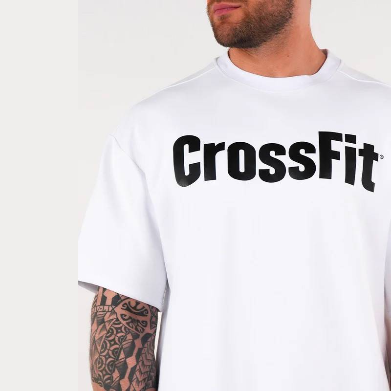 Unisex T-Shirt CrossFit Smurf oversized Northern Spirit alabaster