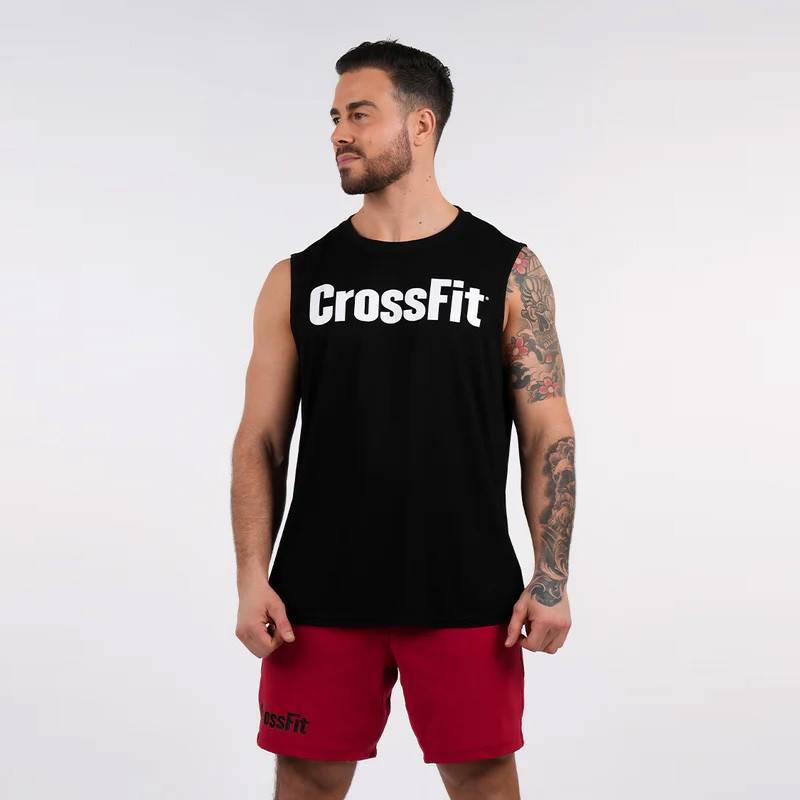 Mens CrossFit Rider tank top black