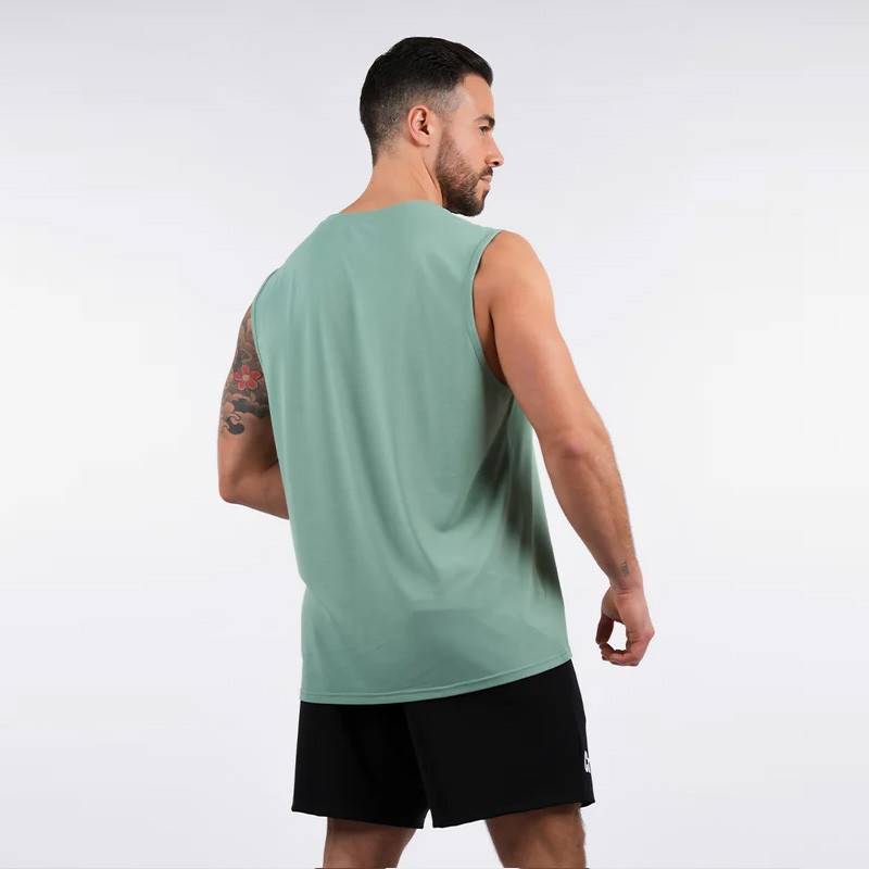 Mens CrossFit Rider tank top green