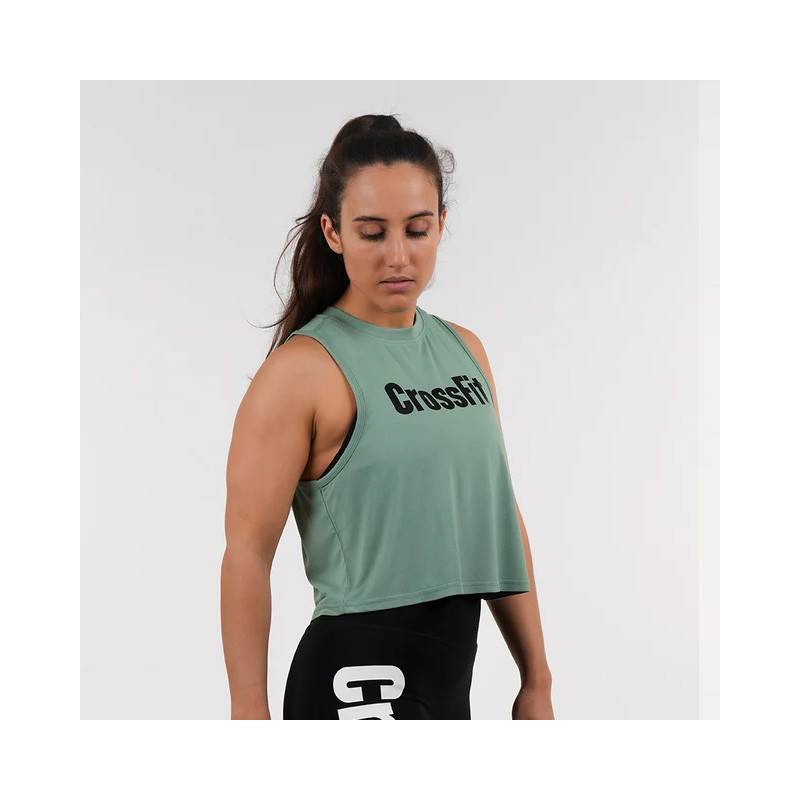 Womens CrossFit Thaesia Northern Spirit Top - green