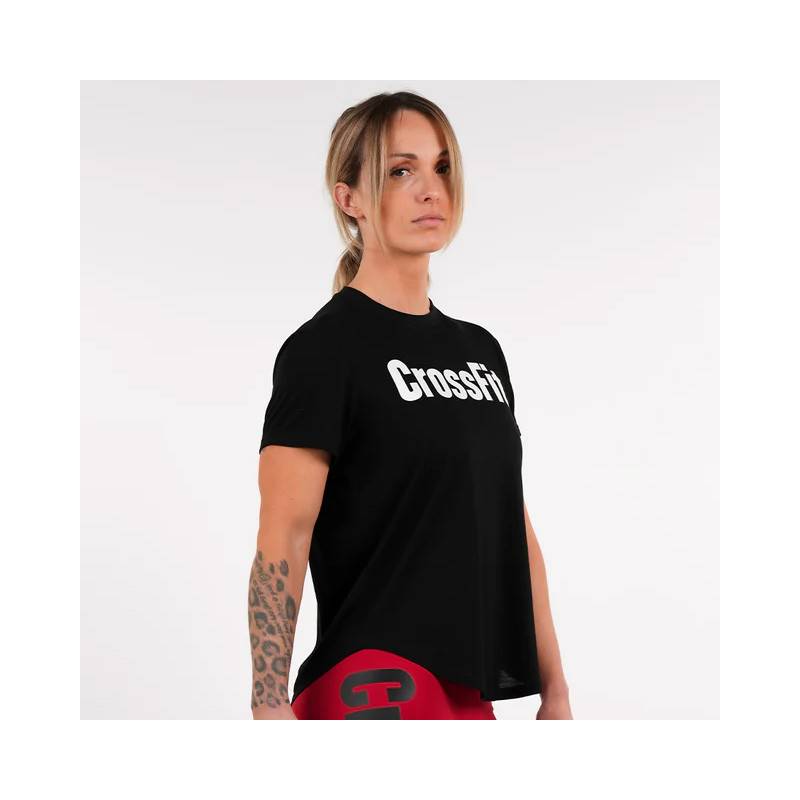 Dámské tričko CrossFit Northern Spirit epaulet - černé