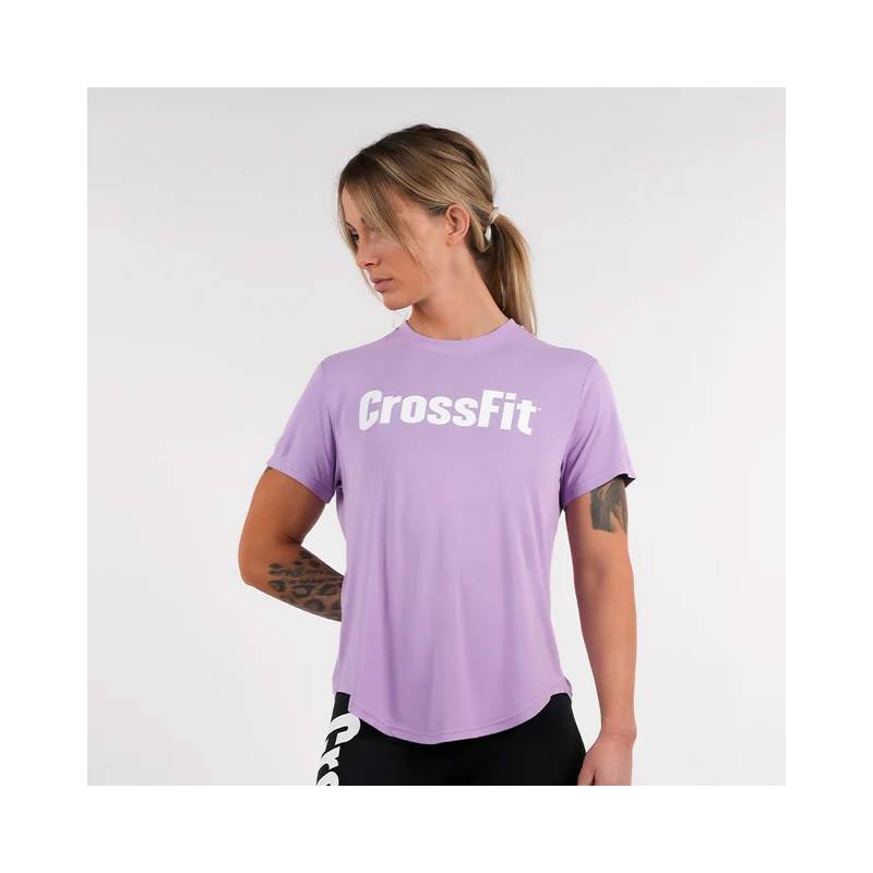 Dámské tričko CrossFit Northern Spirit epaulet - orchid bloom