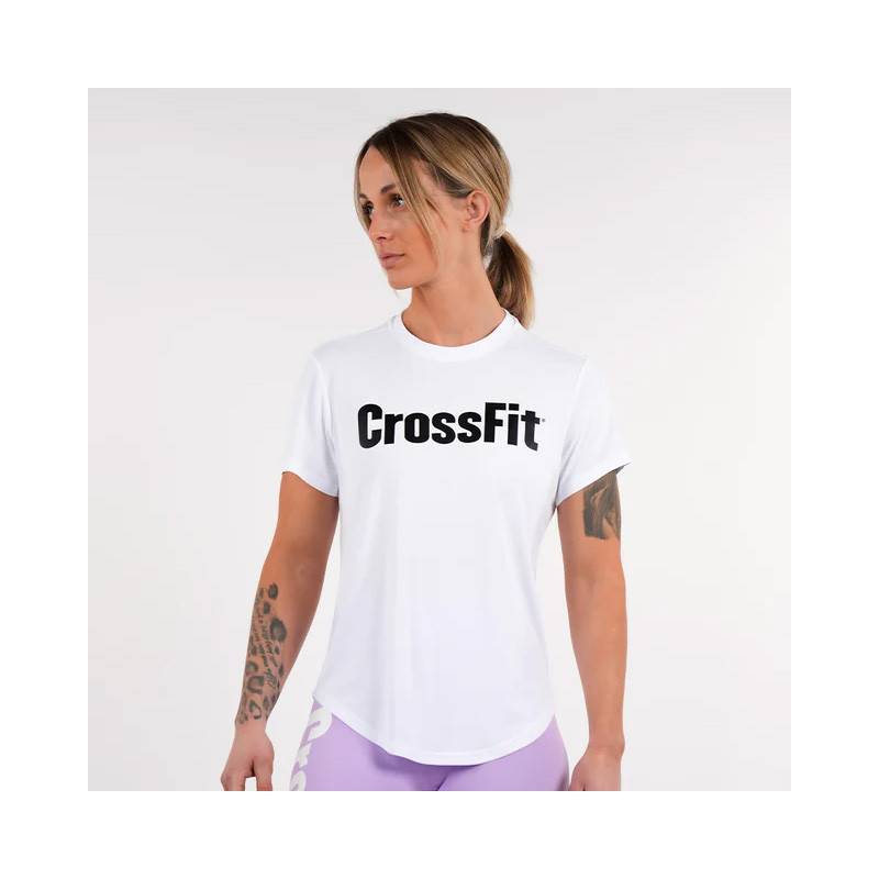 Womens CrossFit Northern Spirit epaulet - white