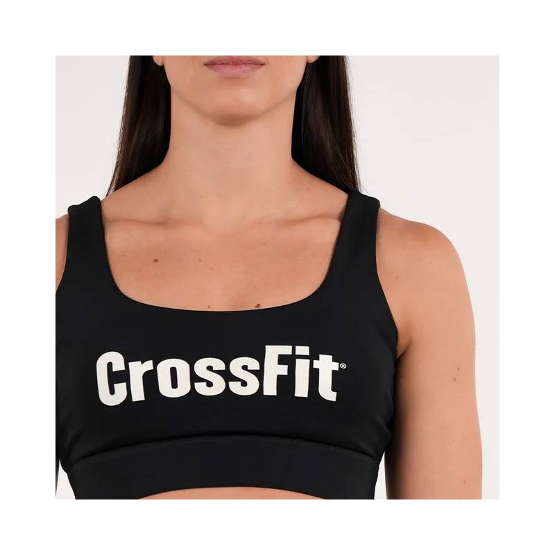 Womens CrossFit lambdi bra medium support Northern Spirit - black