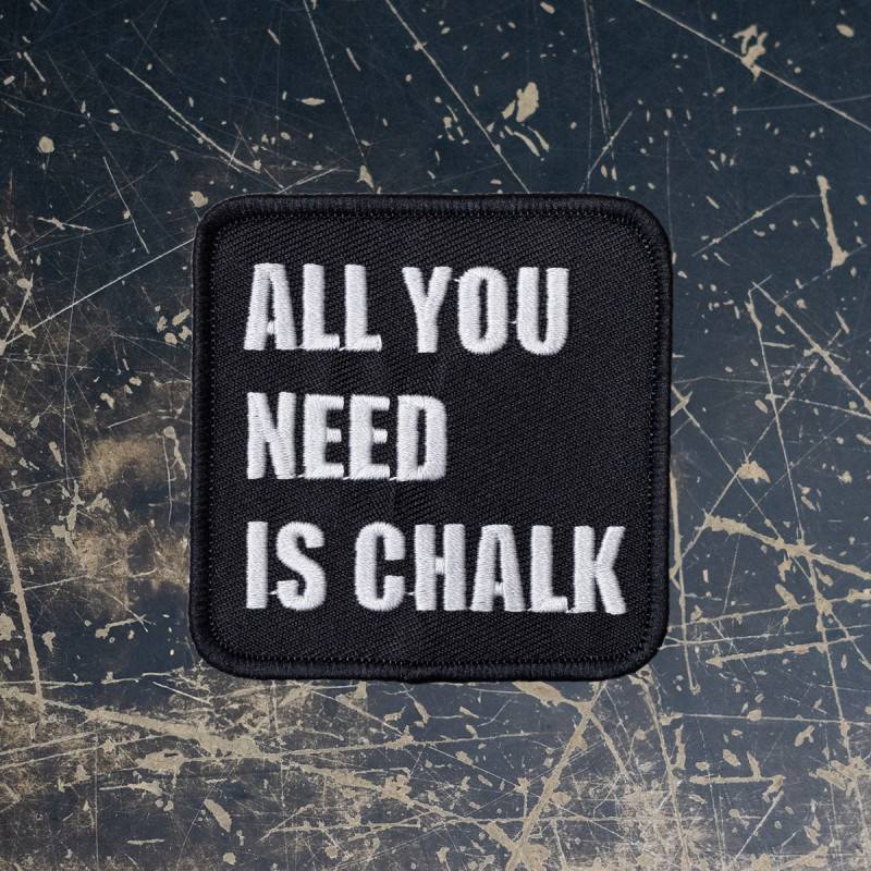 Patch slogan All you need is chalk