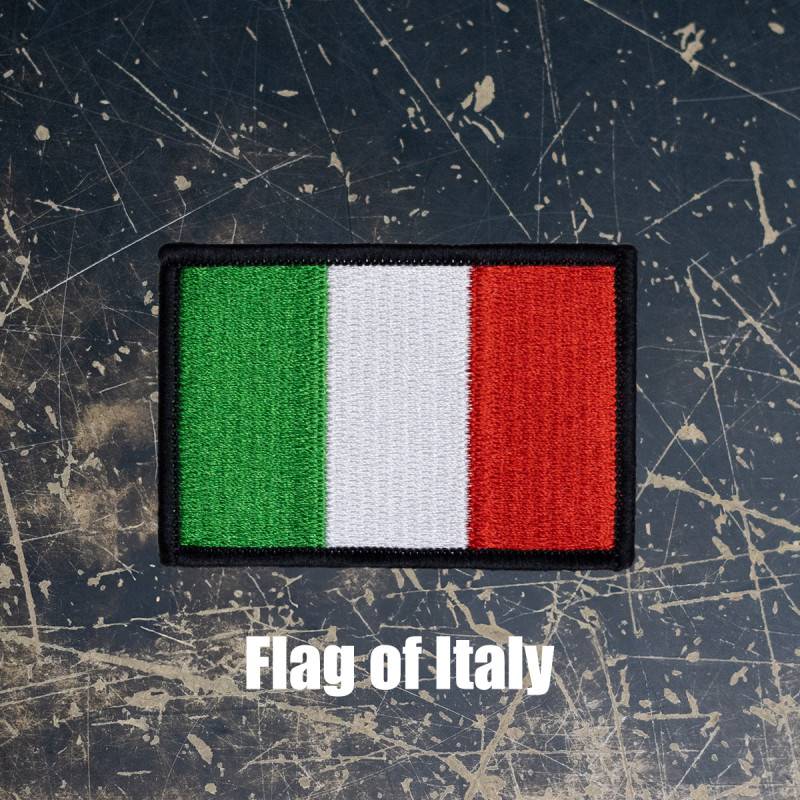 Velcro patch Italian flag 7 x 5 cm