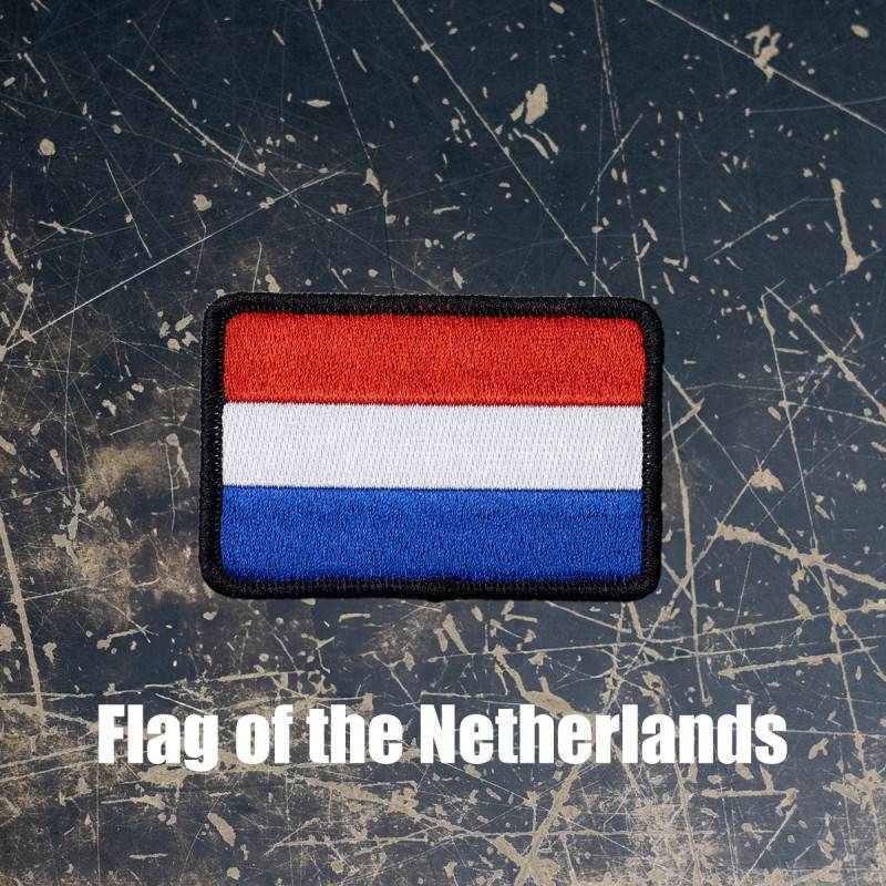 Velcro patch Dutch flag 7 x 5 cm 