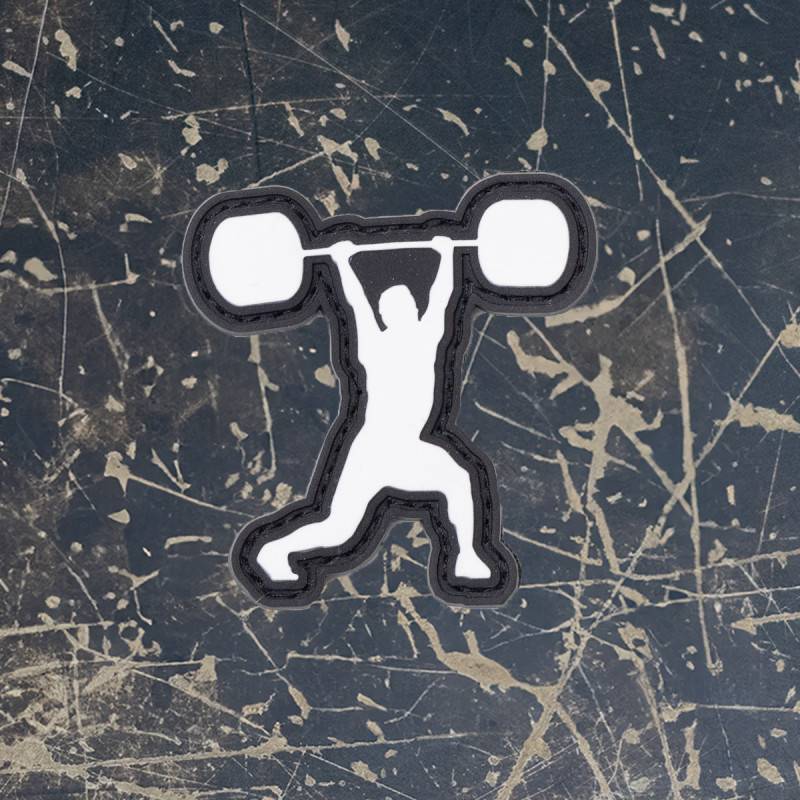 Rubber patch  WORKOUT-weightlifter 5 x 5 cm