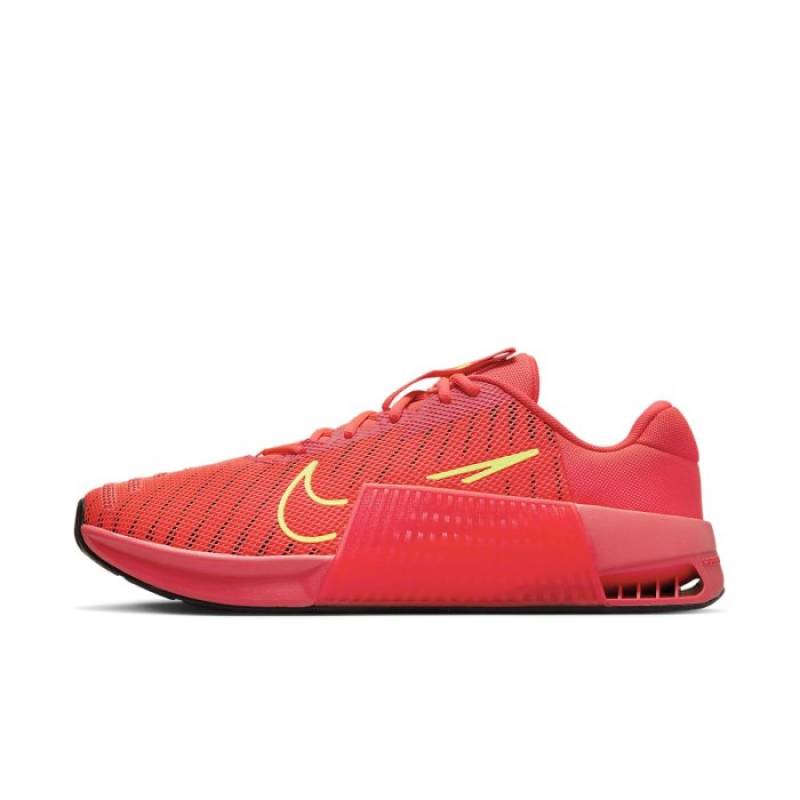 Mens CrossFit Shoes Nike Metcon 9 - Bold Red - Yellow