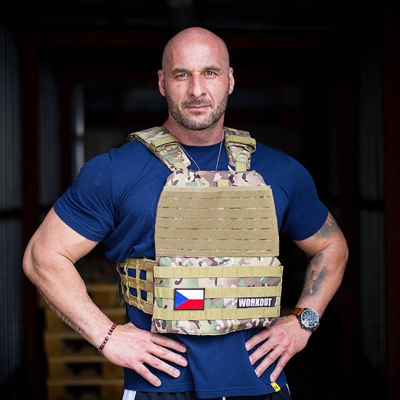 Tactical Plate Weighted Vest 15 kg WORKOUT - Camo