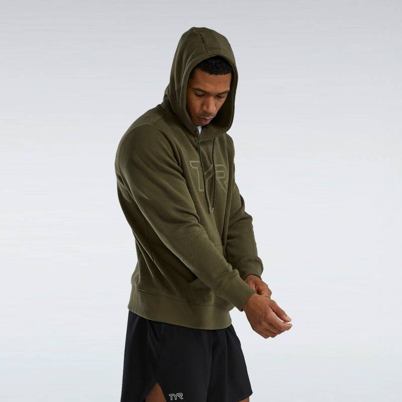 Mens hoodie TYR - green