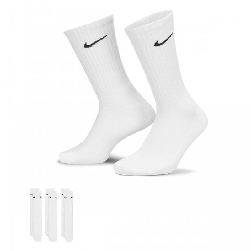 Socks Unisex NK V CUSH CREW - 3P VALUE-white