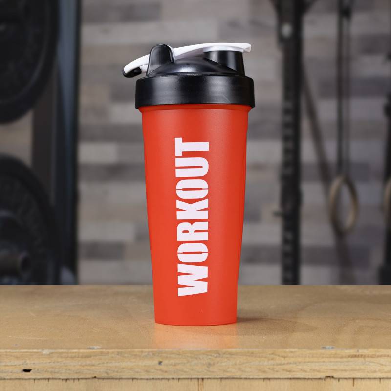 Shaker WORKOUT 600 ml - rosso