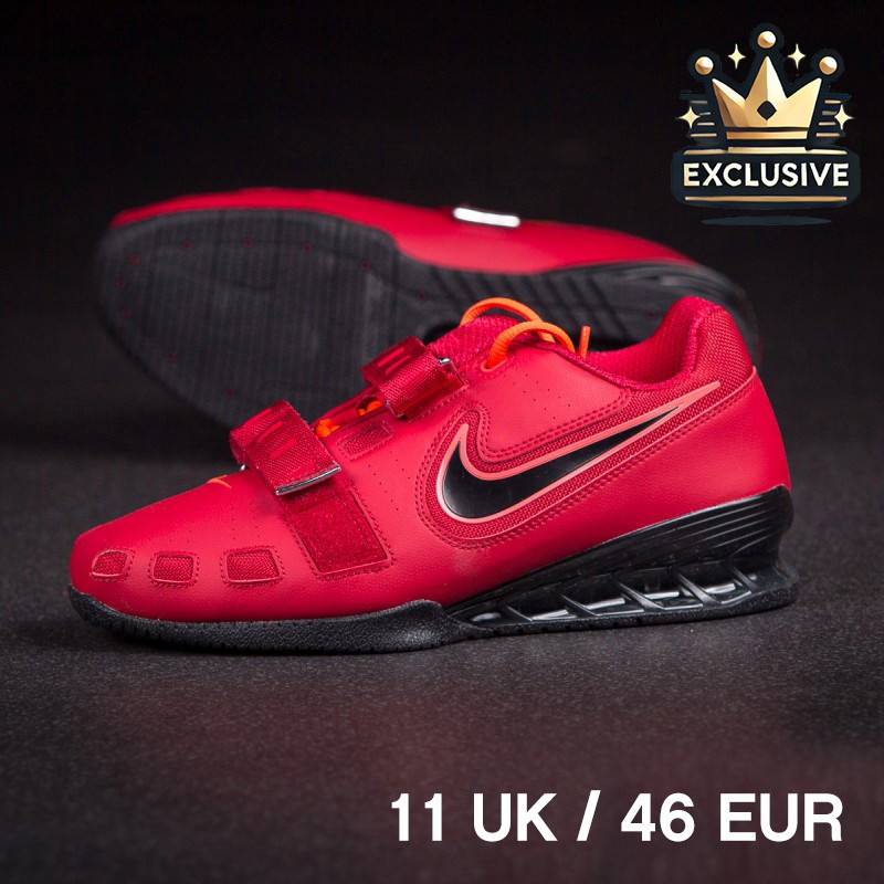 Uomo Nike Romaleos 2 - Rosso / Nero - 46 EUR