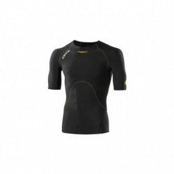 Man compression T-Shirt short sleeve Skins Bio A400 Black
