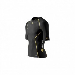 Man compression T-Shirt short sleeve Skins Bio A200 Black