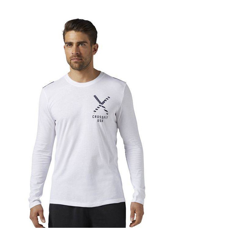 Pánské tričko CrossFit PATRIOTIC LS TEE- US BR55