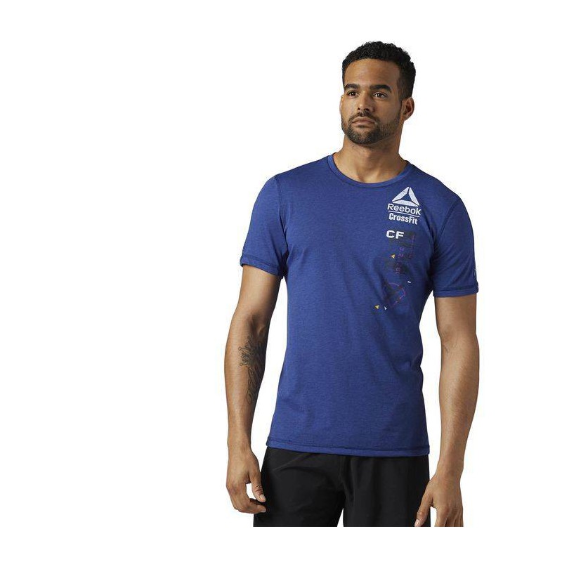 Pánské tričko CrossFit POLY BLEND TEE - GRID BS1