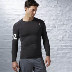 Pánské kompresní tričko OS QCCOM LS AJ0826
