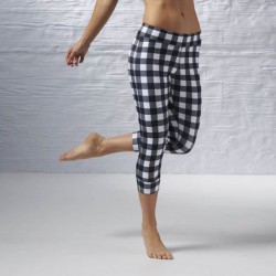 Dámské legíny Reebok Y GINGHAM CAPRI AJ1175