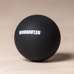 Masážní míček Lacrosse ball WORKOUT - černý