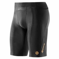 Man krátké compression Tight Skins A400 Black Half Tights
