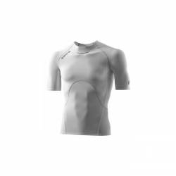 Man compression T-Shirt short sleeve Skins Bio A400 White