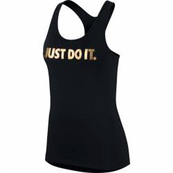 Woman Top Nike GOLD Just do it - black gold