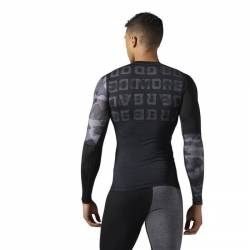 Man compression triko ACTVCHL GRPHC LS COMP TEE BR9579