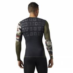 Pánské kompresní  tričko ACTVCHL GRPHC LS COMP TEE BR9581