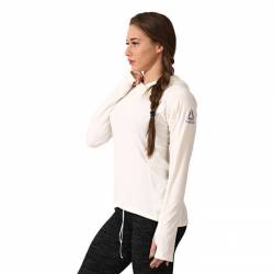 Dámská mikina COMBAT LIGHTWEIGHT HOODIE - bilá